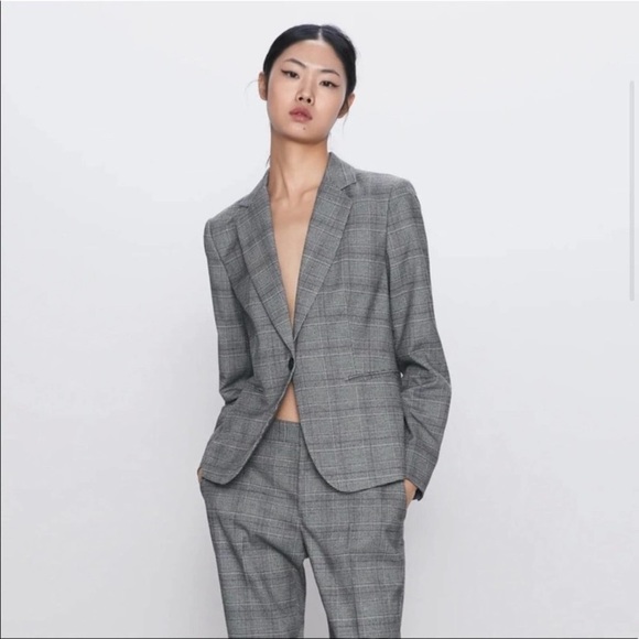 Zara Jackets & Blazers - Zara plaid blazer suit set